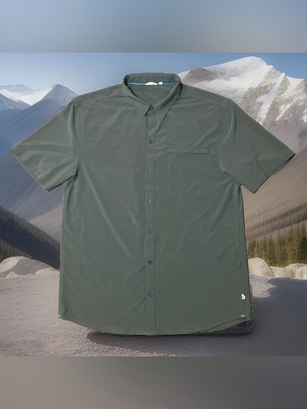 Cotopaxi Green Short Sleeve Button Down Shirt Men's Size: XXL Outdoor GorpCore